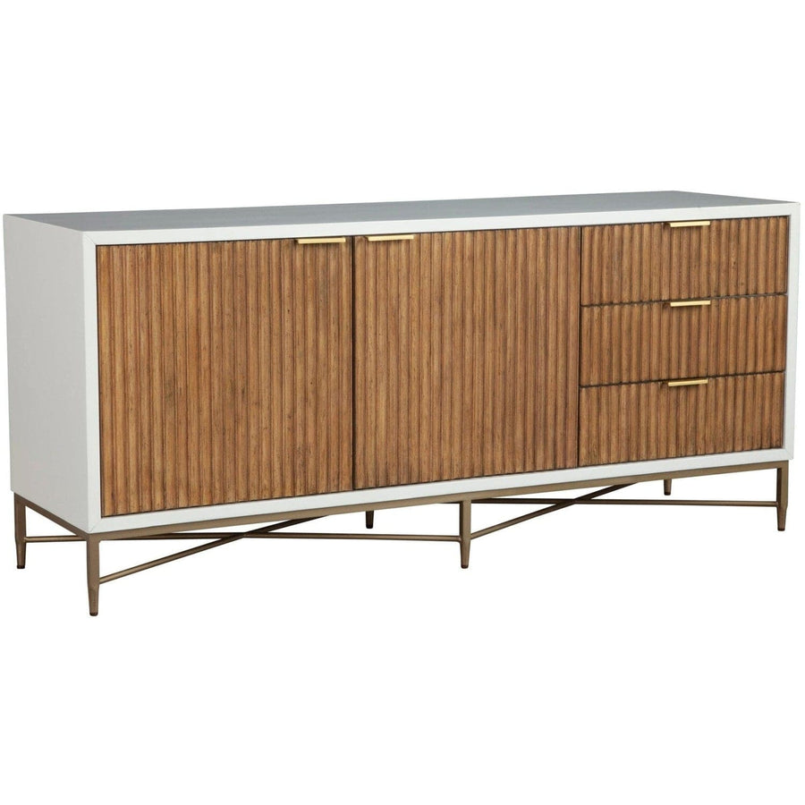 Larsen TV Console-Origins by Alpine-Origins-7400-10-Console TablesWhite/Natural-1-France and Son