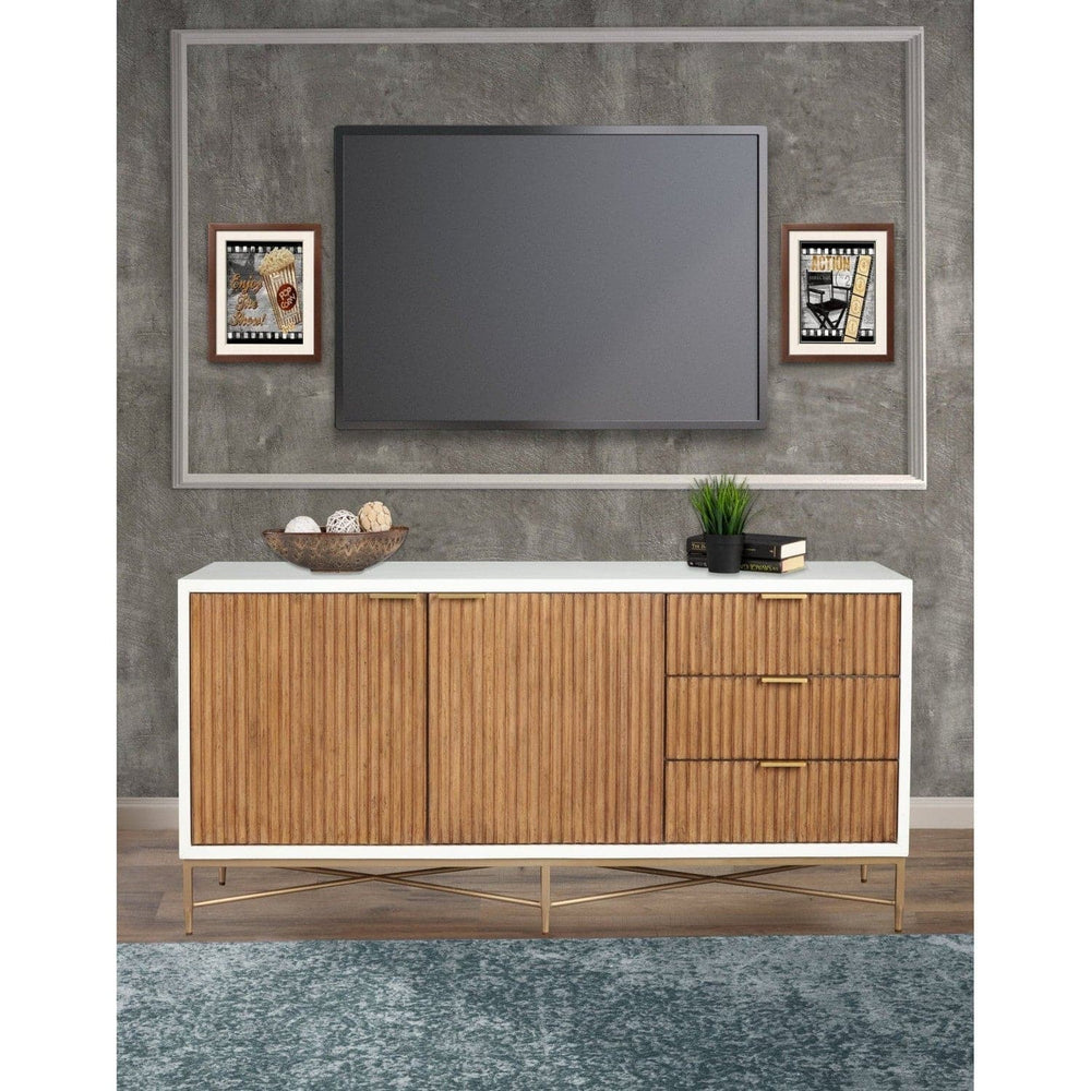 Larsen TV Console-Origins by Alpine-Origins-7400-10-Console TablesWhite/Natural-2-France and Son