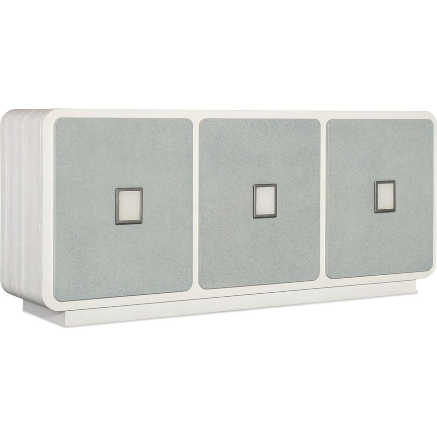 Sideboards & Credenzas Melange Atlantis Entertainment Credenza - Whites/Creams/Beiges