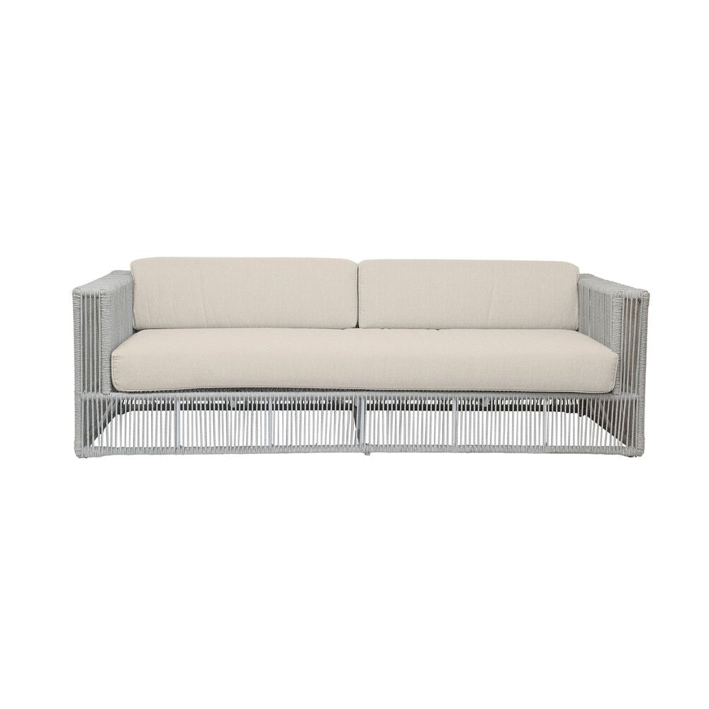 Outdoor Sofas and Sectionals Miami Sofa in Echo Ash w/ Self Welt