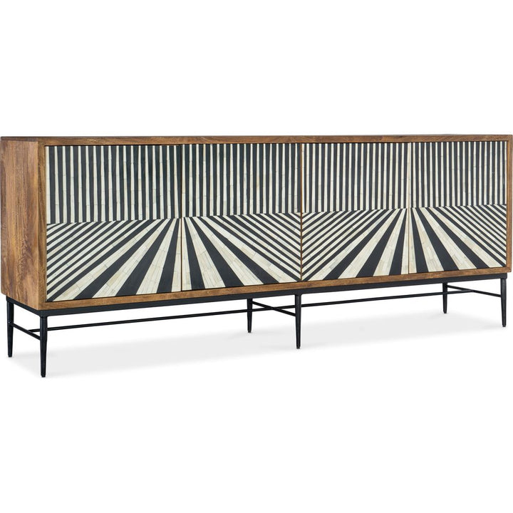 Sideboards & Credenzas Commerce & Market Linear Perspective Credenza - Medium Wood