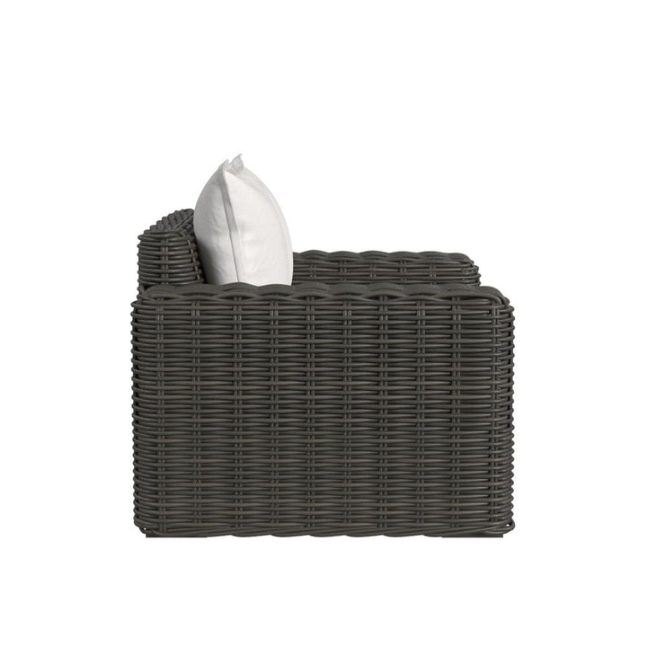 Outdoor Lounge Chairs Cabo Oversized Club Chair in Soothe Pearl w/ Flange Welt