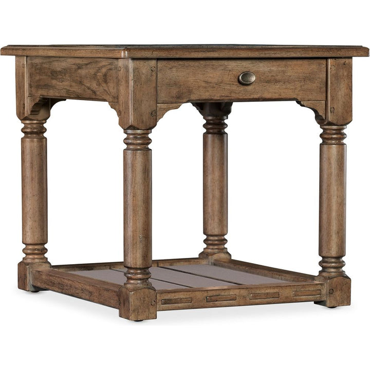 Americana End Table - Medium Wood