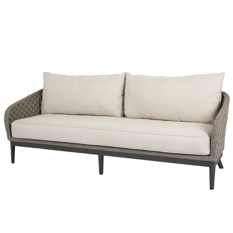 Outdoor Sofas and Sectionals Marbella Sofa in Echo Ash w/ Self Welt