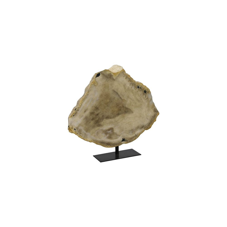 Decorative Objects Pexio Petrified Sculpture, on Metal Stand