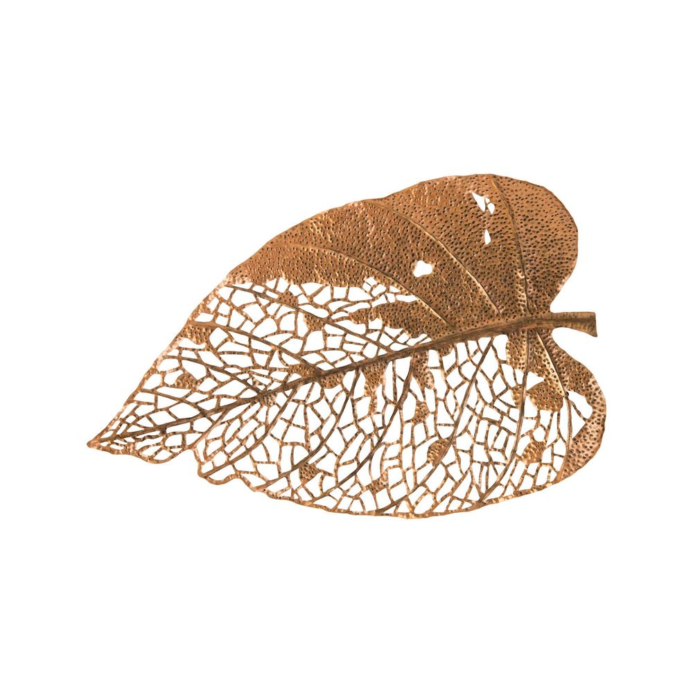 Wall Decor Lineos Leaf Wall Art, Copper, XL