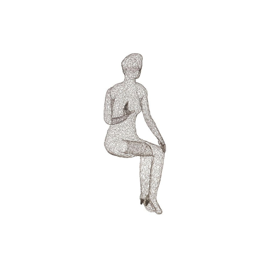 Decorative Objects Astor Wire Lounging Female, Closed Legs