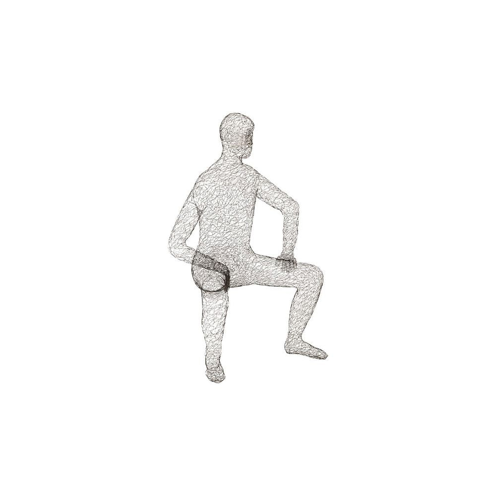 Decorative Objects Astor Wire Lounging Male