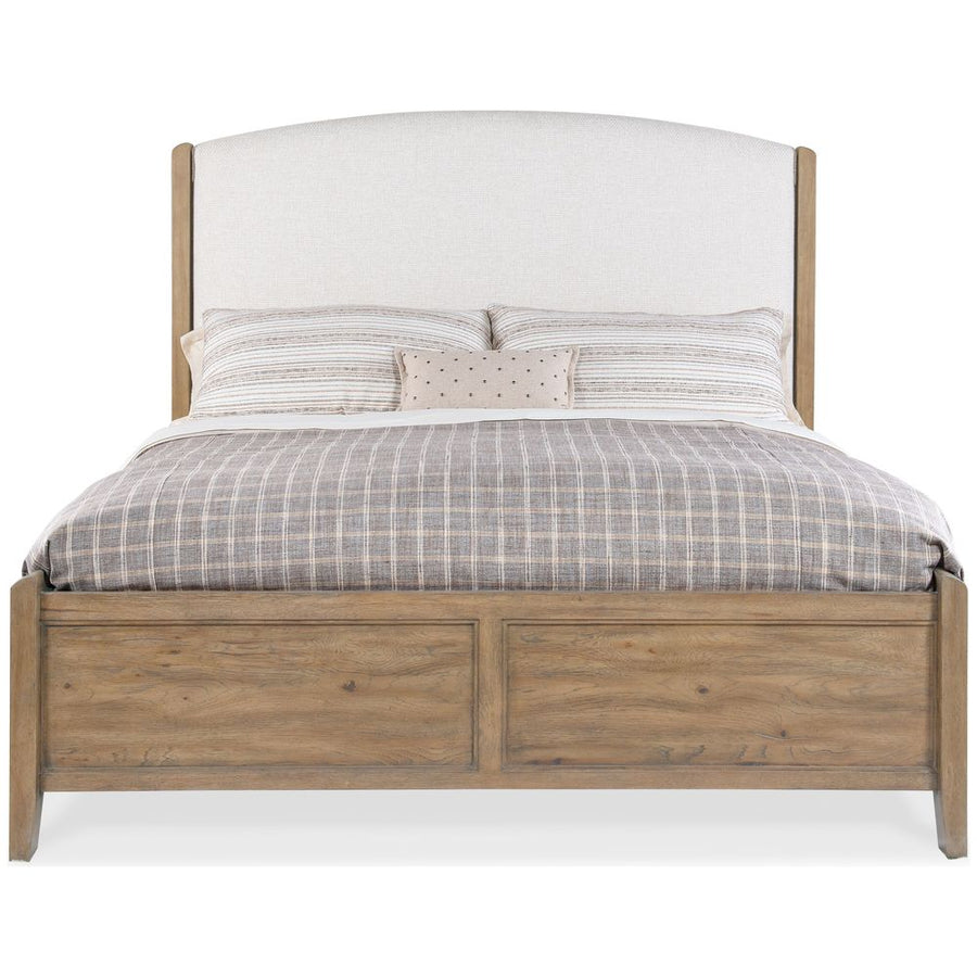 Beds Terrace Row King Upholstered Bed - Beige