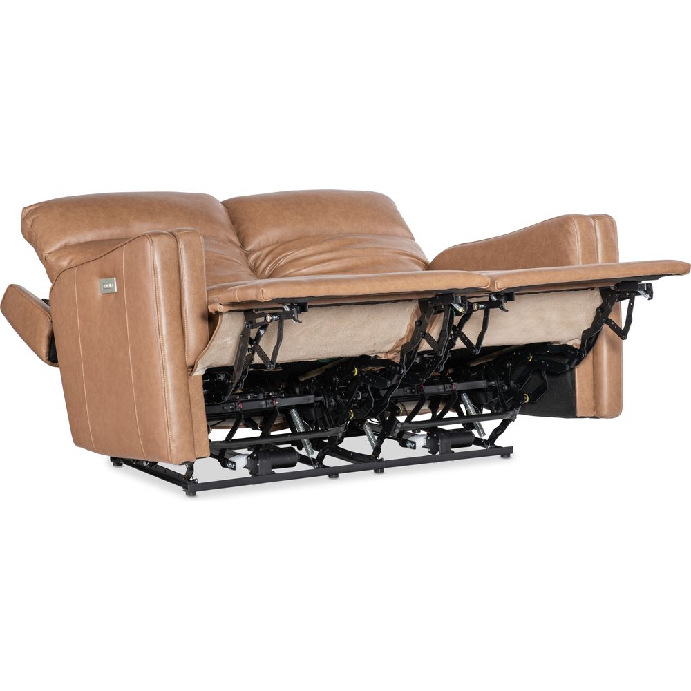 Sofas: Recliners Twain Zero Gravity Power Loveseat w/Power Headrest and Lumbar - Brown