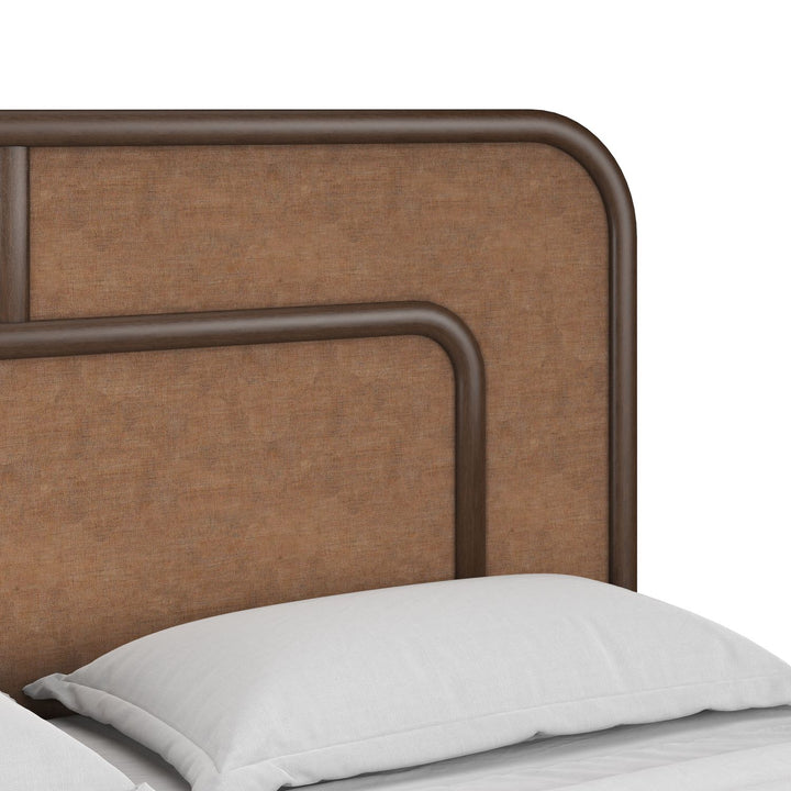Verge King Woven Bed — Handcrafted Walnut
