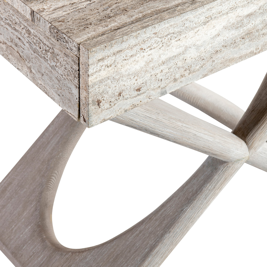 Sereno Travertine Nightstand