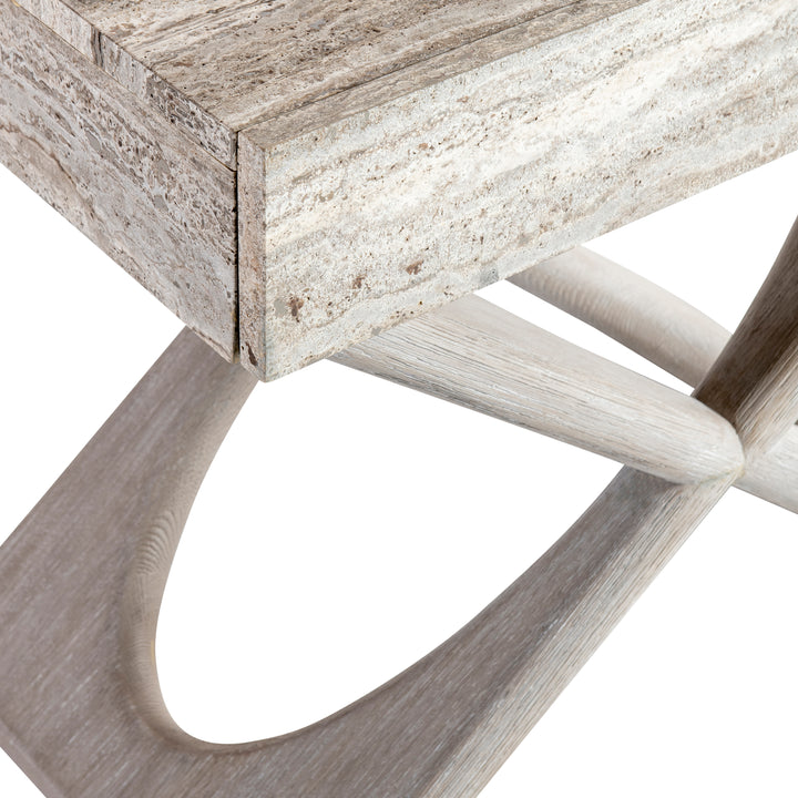 Sereno Travertine Nightstand