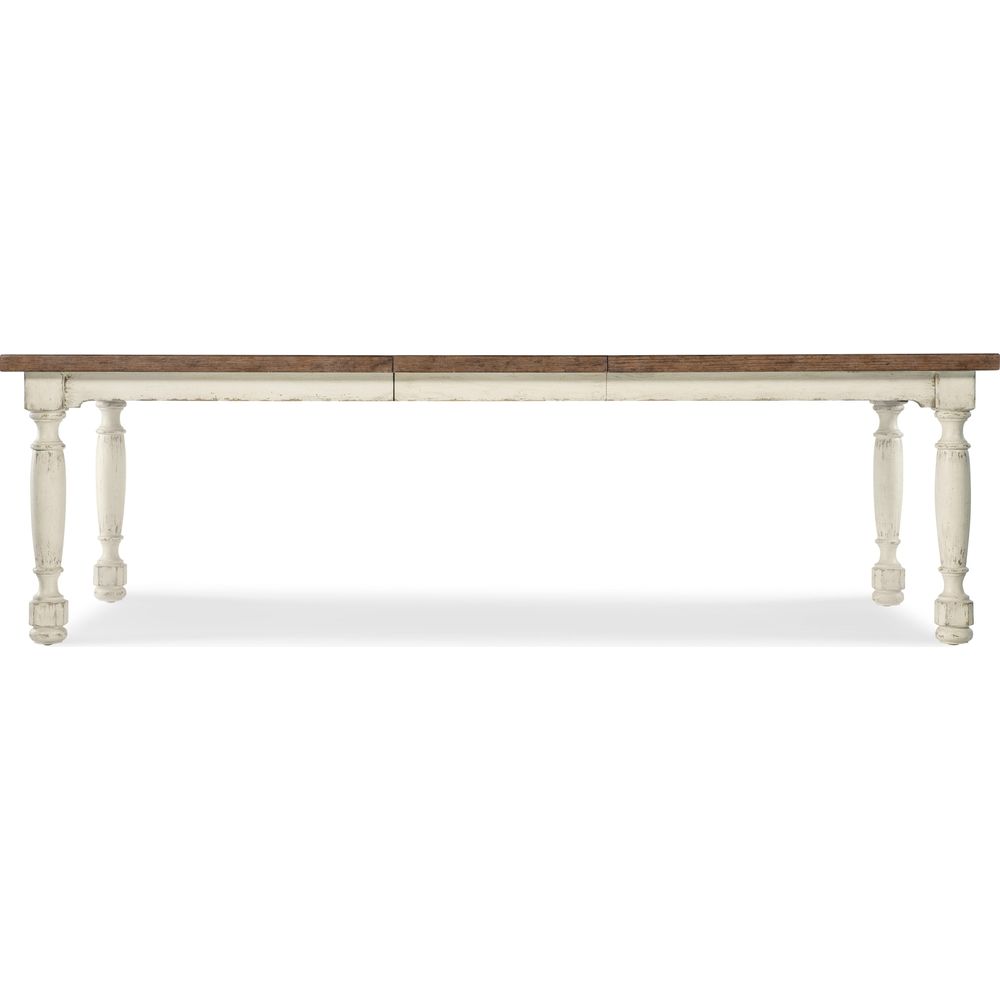 Americana Leg Dining Table with 1-22in Leaf - Whites/Creams/Beiges