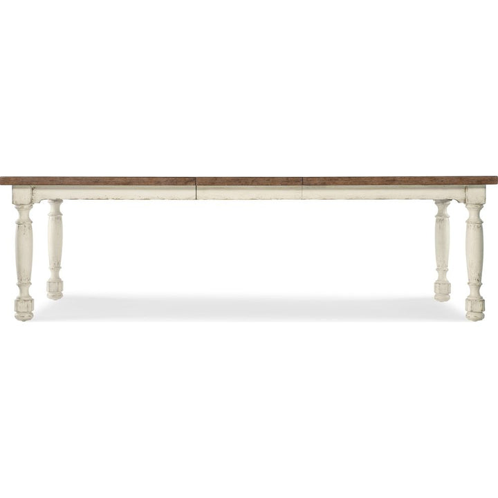 Americana Leg Dining Table with 1-22in Leaf - Whites/Creams/Beiges