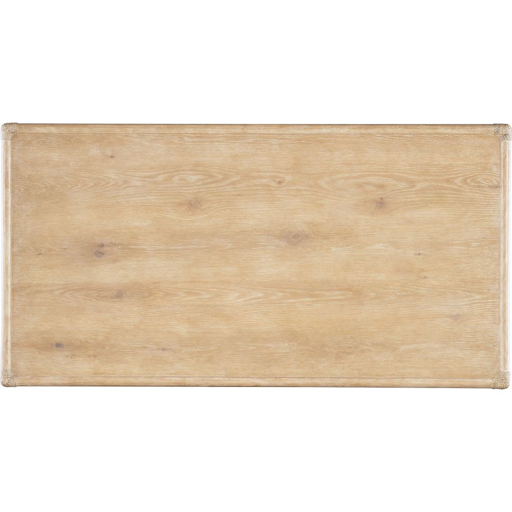 Solace Pole Rattan Writing Desk - Light Wood