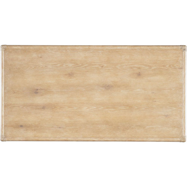 Solace Pole Rattan Writing Desk - Light Wood