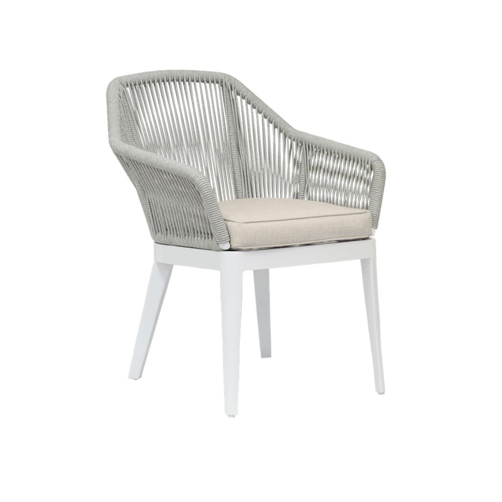 Outdoor Dining Chairs Miami Dining Chair in Echo Ash w/ Self Welt