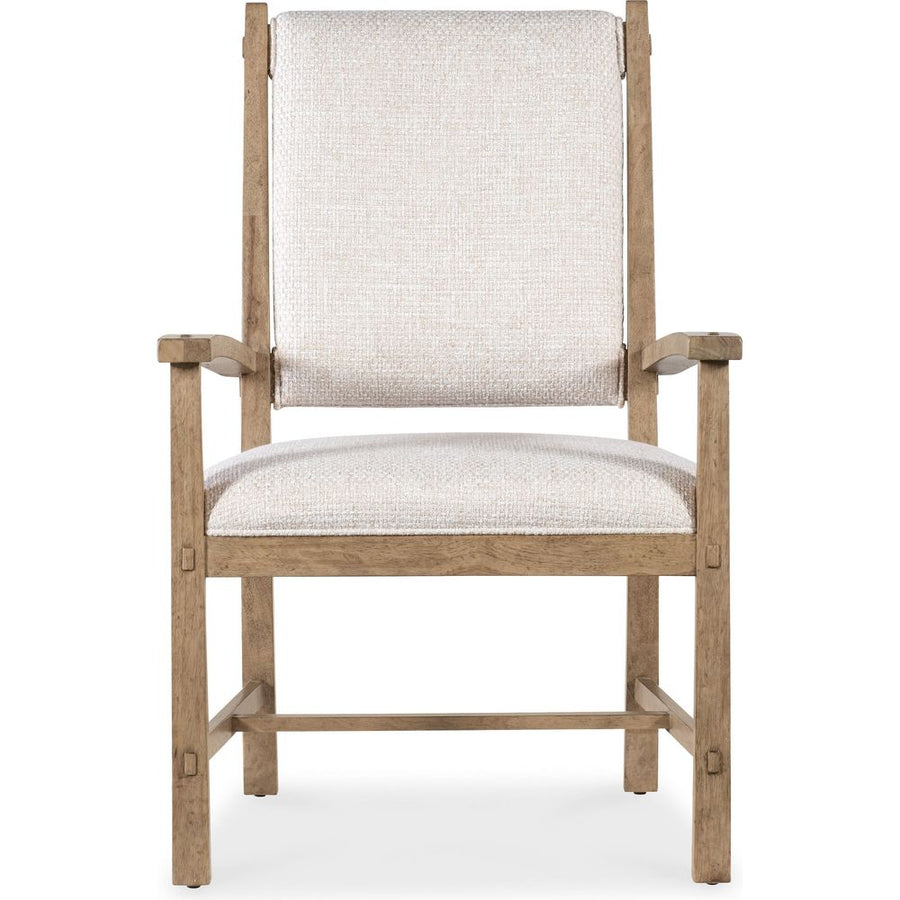 Dining Chairs Vineyard Row Post Back Upholstered Arm Chair - Beige