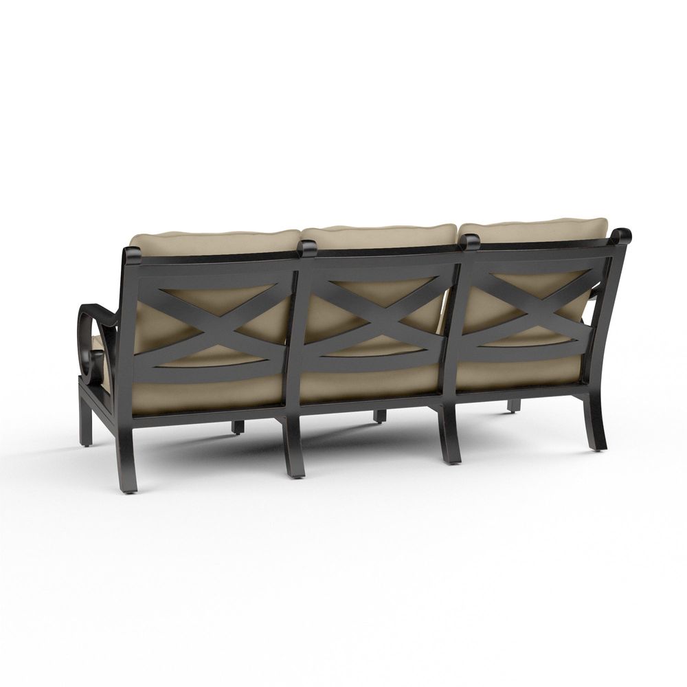 Outdoor Sofas and Sectionals Monterey Sofa in Linen Stone w/ Selt Welt