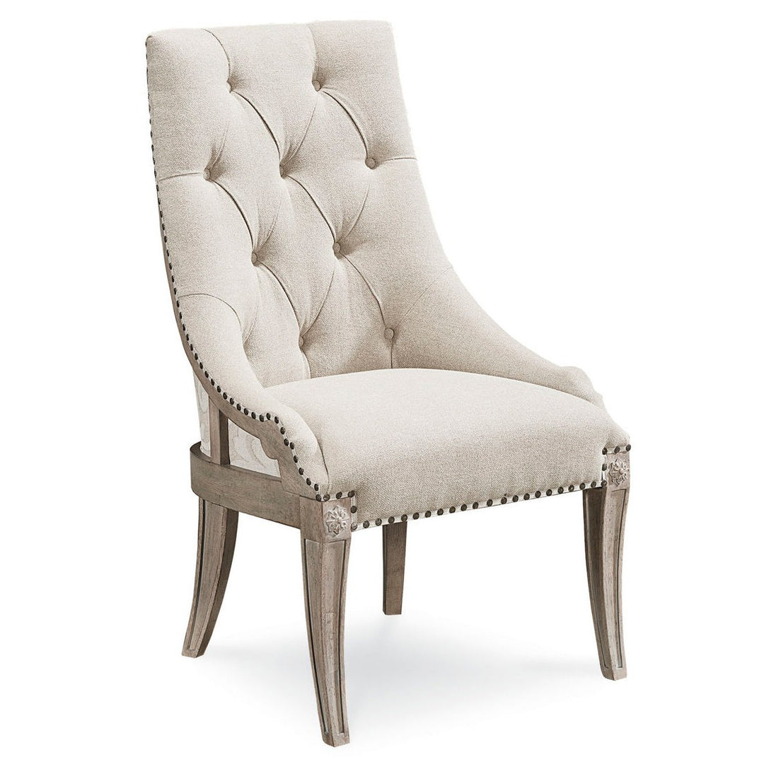 Arch Salvage Reeves Host Chair - Brown, Beige