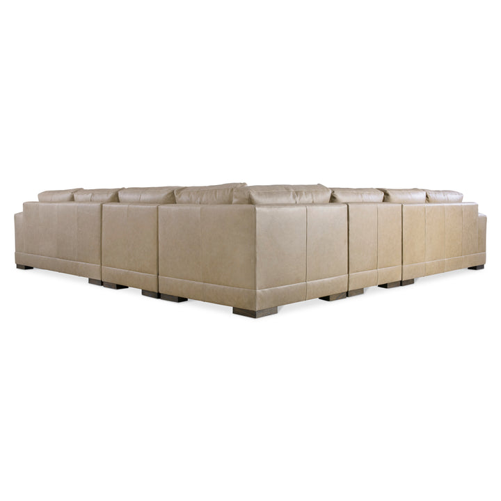 Lars Leather 5-Piece Sectional