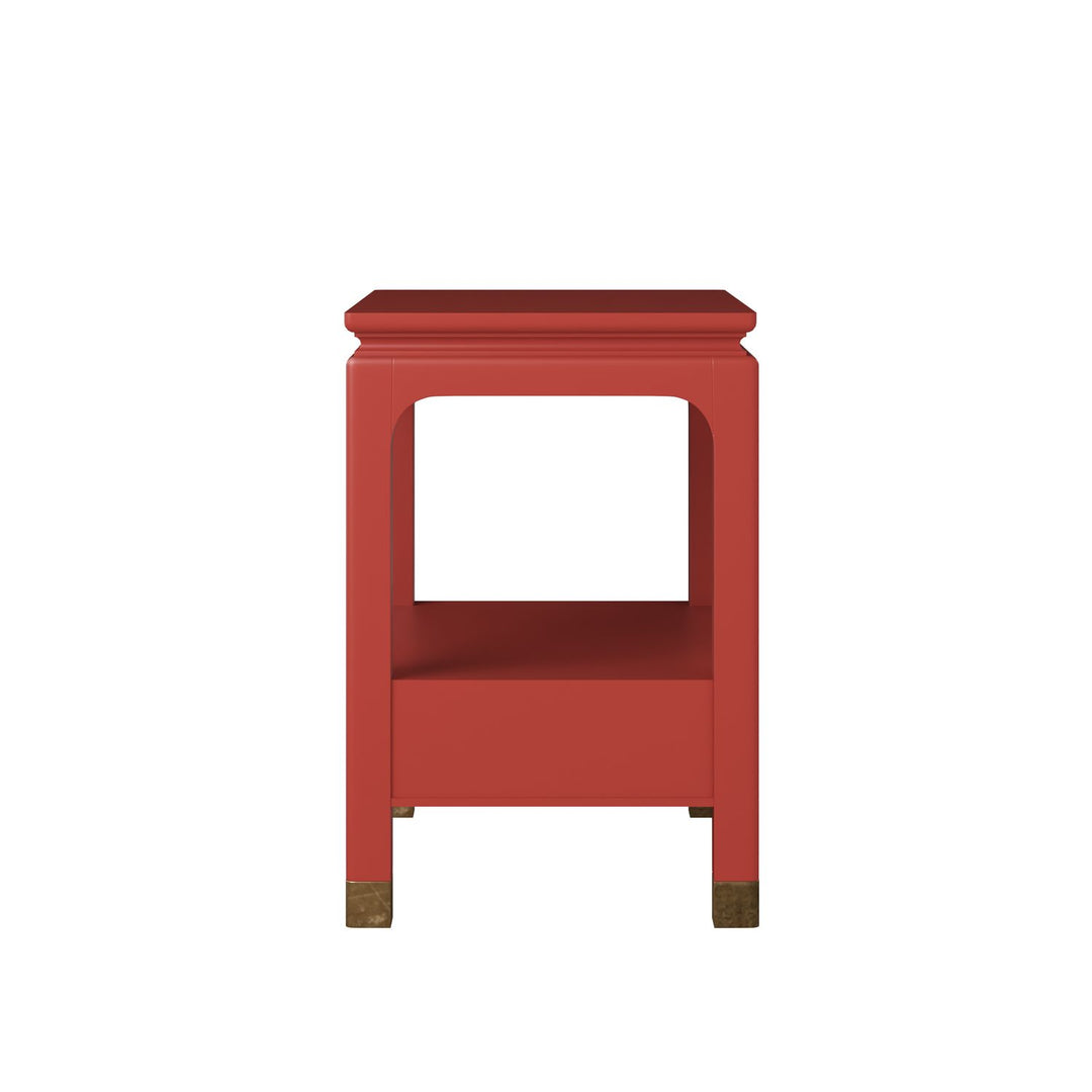 Eave Bedside Table Crabby Apple — Candy Apple Red