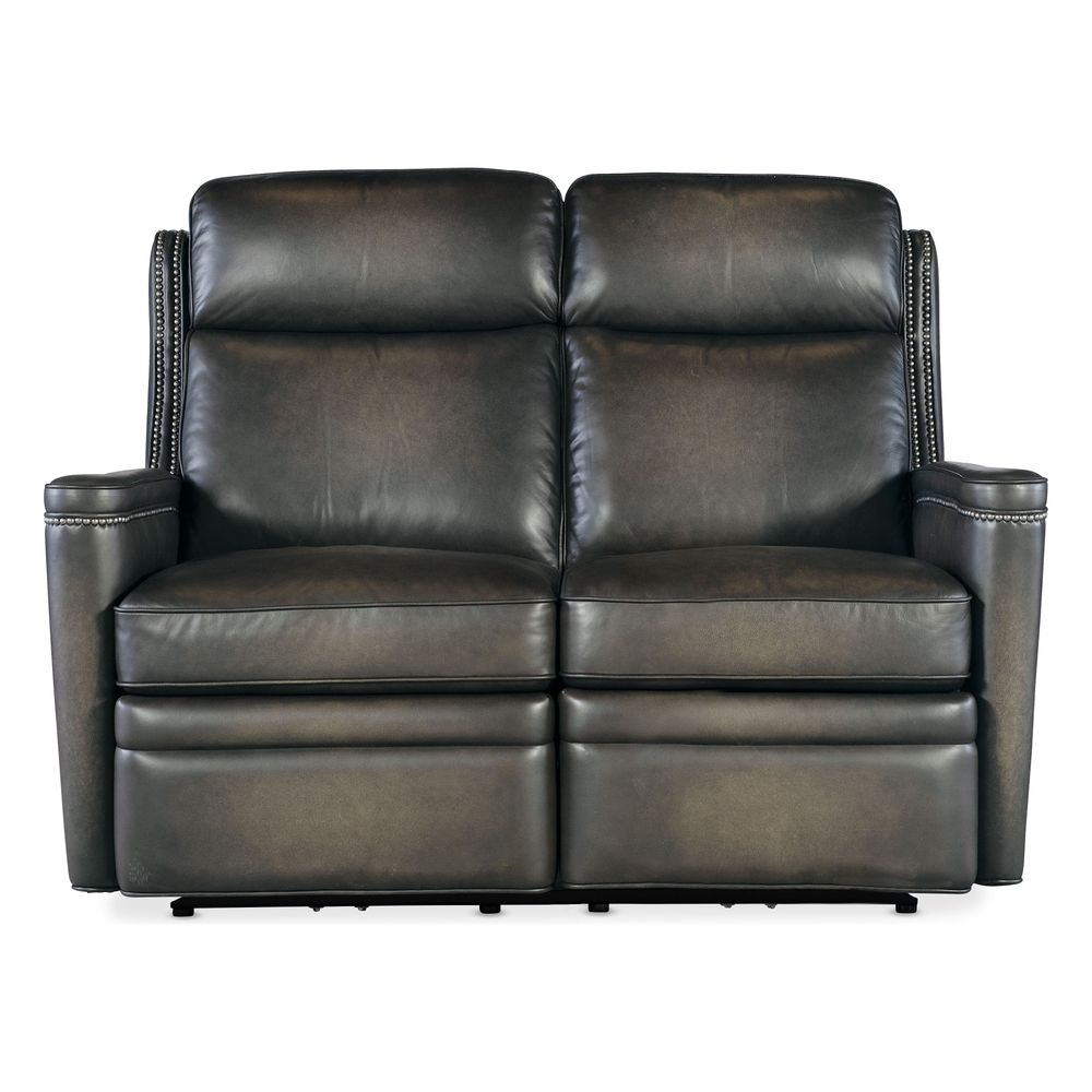 Sofas: Recliners Tennyson Power Loveseat with Power Headrest - Grey