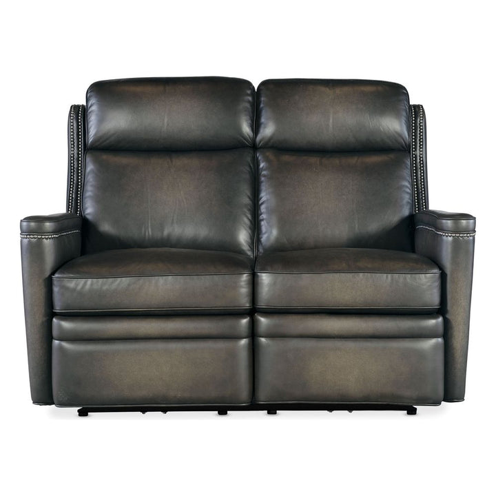 Sofas: Recliners Tennyson Power Loveseat with Power Headrest - Grey