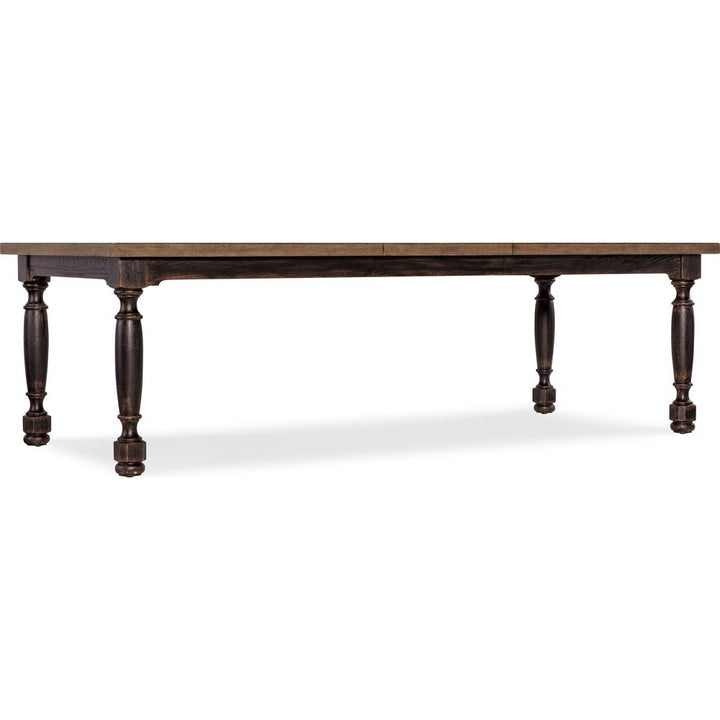 Americana Leg Dining Table with 1-22in Leaf - Blacks