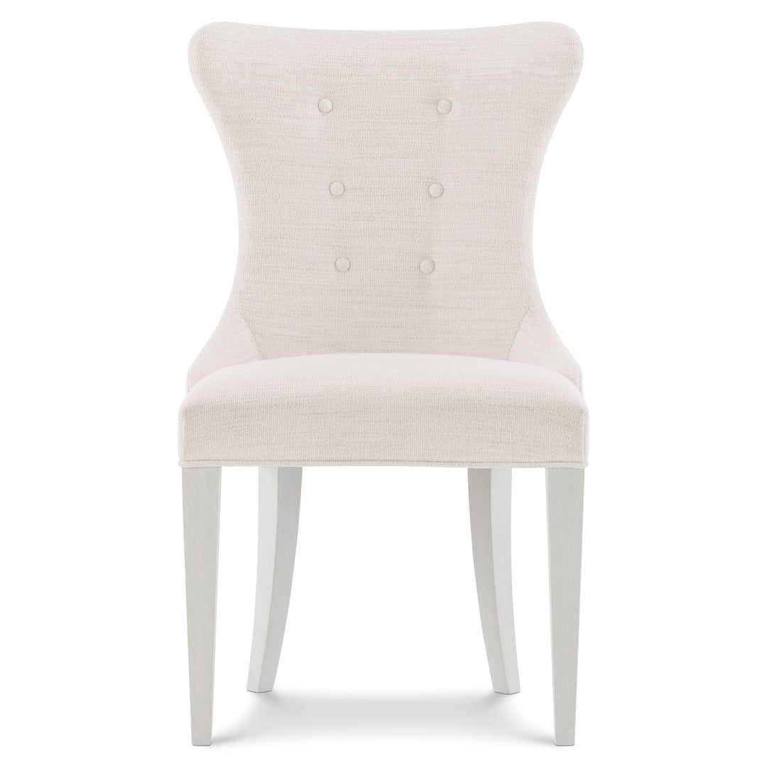 Silhouette Side Chair in Neutral Fabric