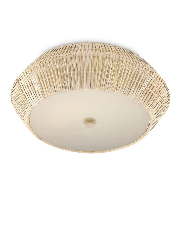 Antibes White Flush Mount