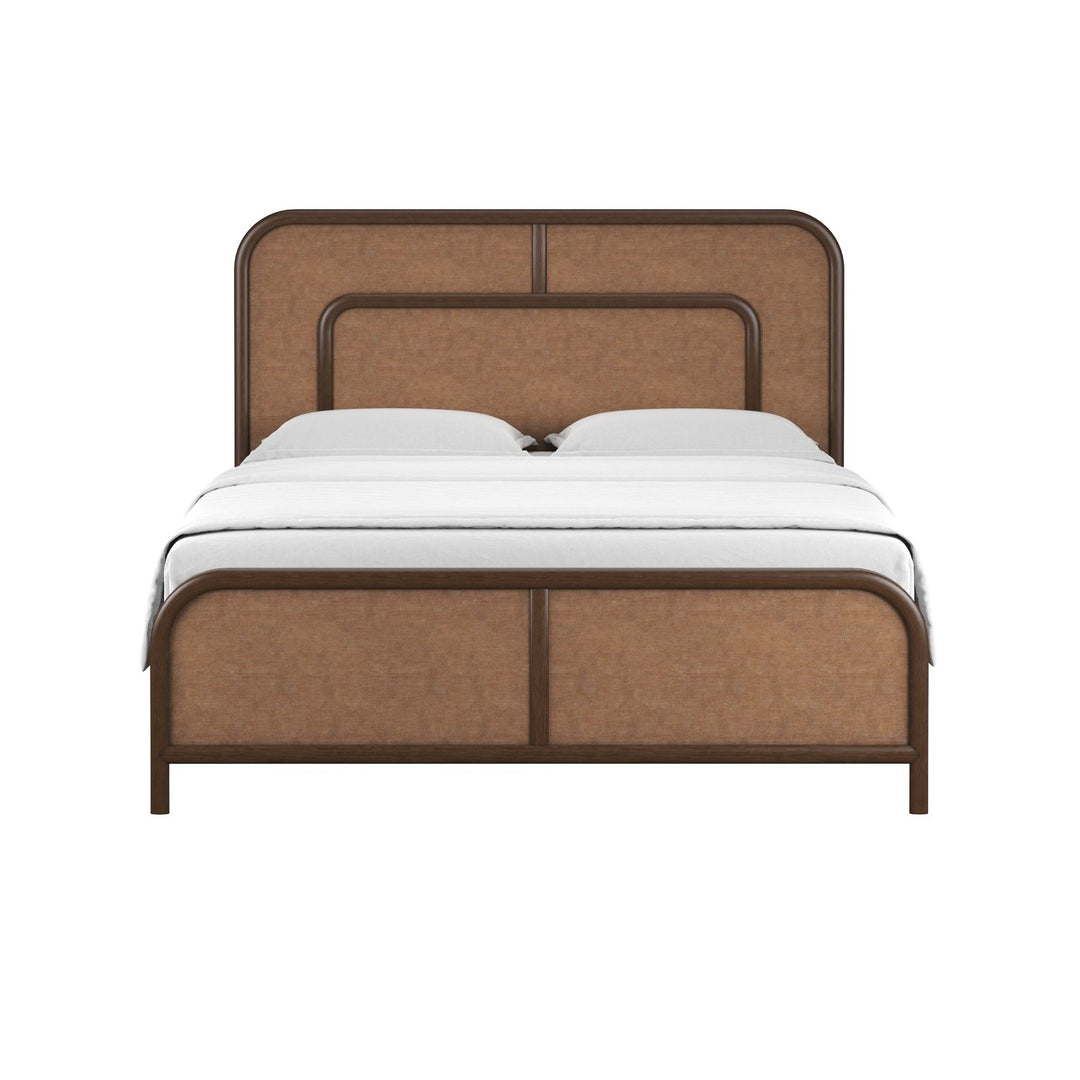 Verge King Woven Bed — Handcrafted Walnut