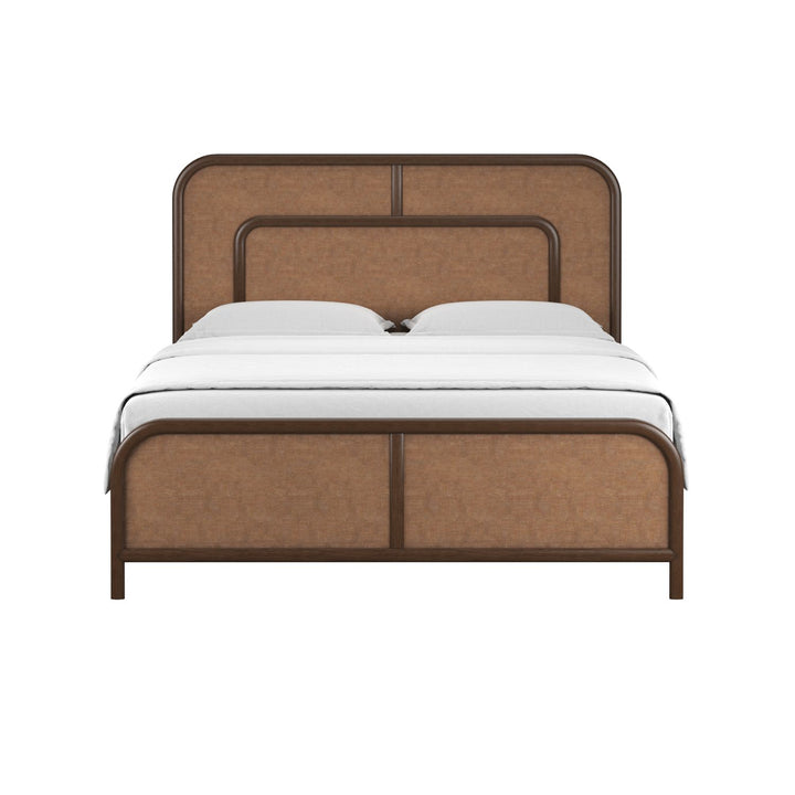 Verge King Woven Bed — Handcrafted Walnut