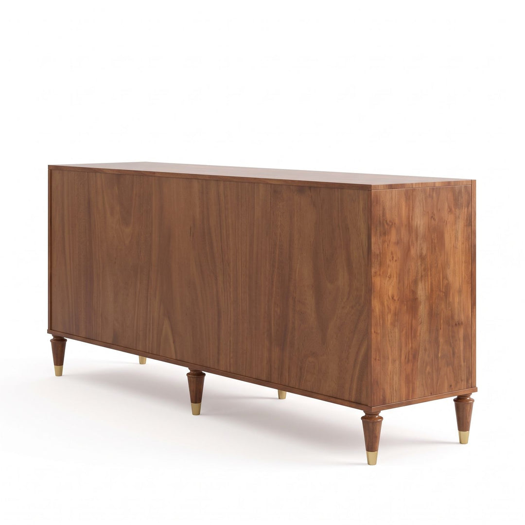 Boulevard Credenza — Auburn, Burnished Gold, Black Marble