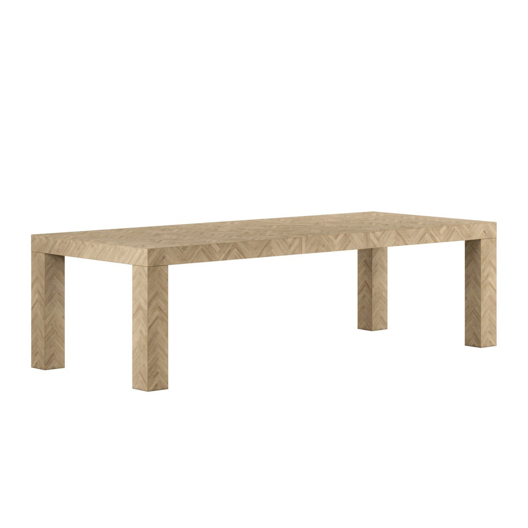 Garrison Rectangular Leg Dining Table - Washed Oak