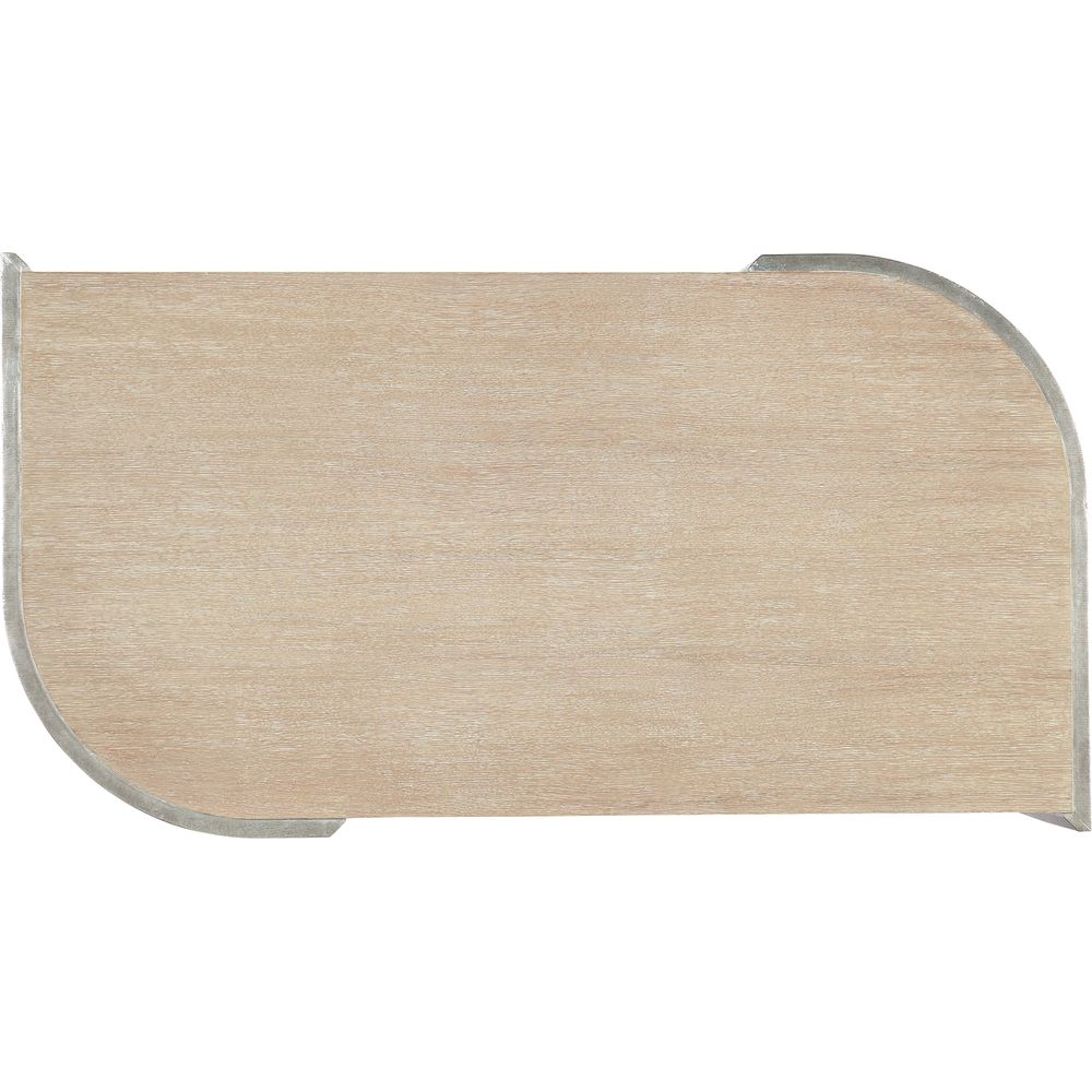 Melange Silverfrost Cocktail Table - Light Wood