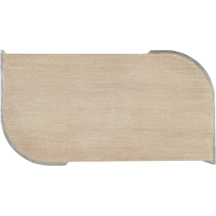 Melange Silverfrost Cocktail Table - Light Wood