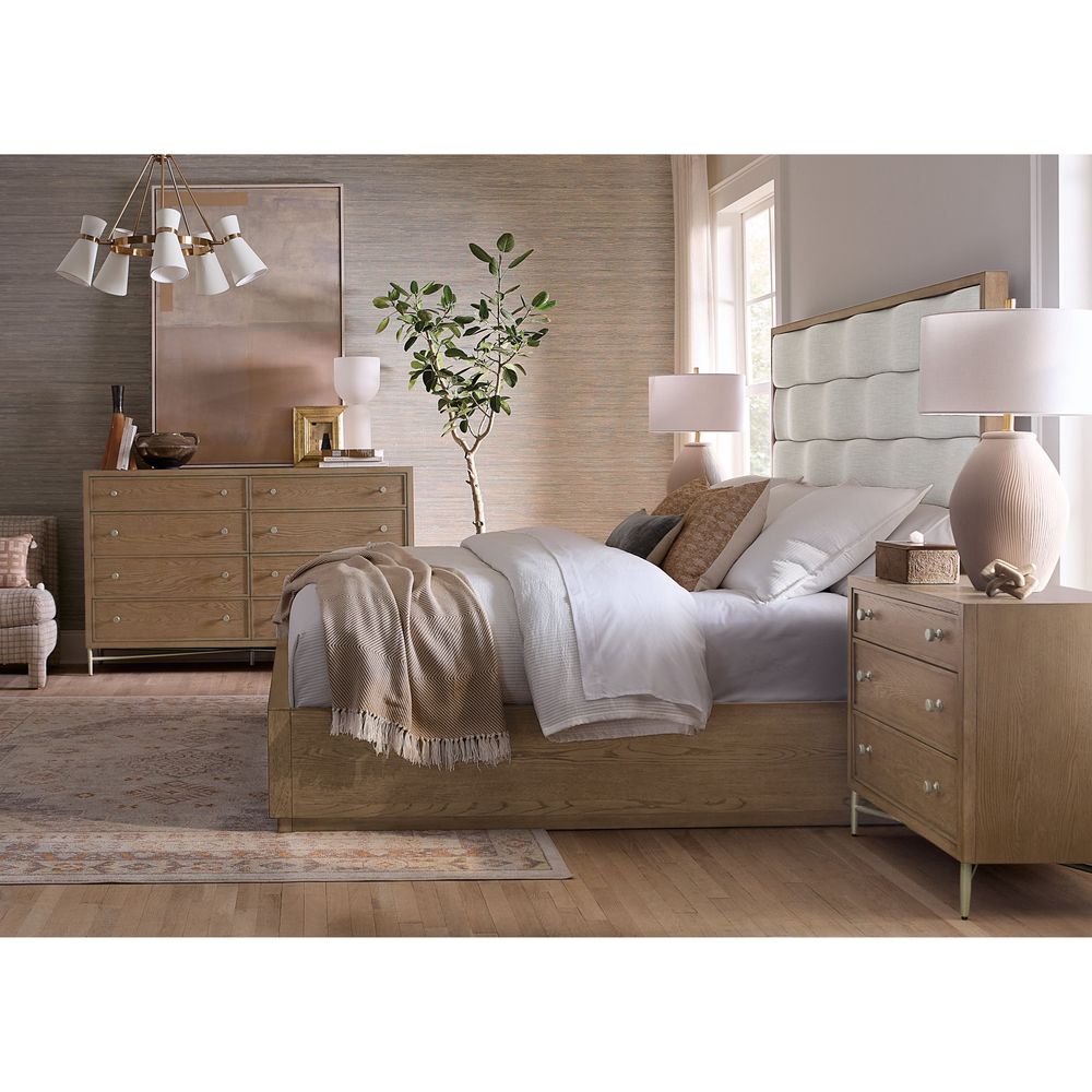 Beds Ballad King Upholstered Bed - Beige