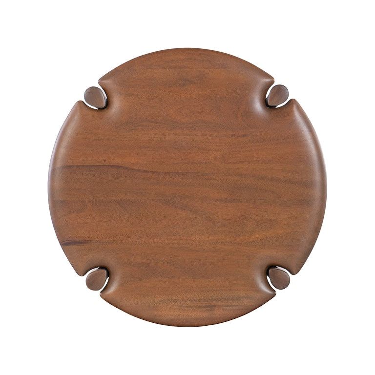 Romy Round Side Table - Chestnut