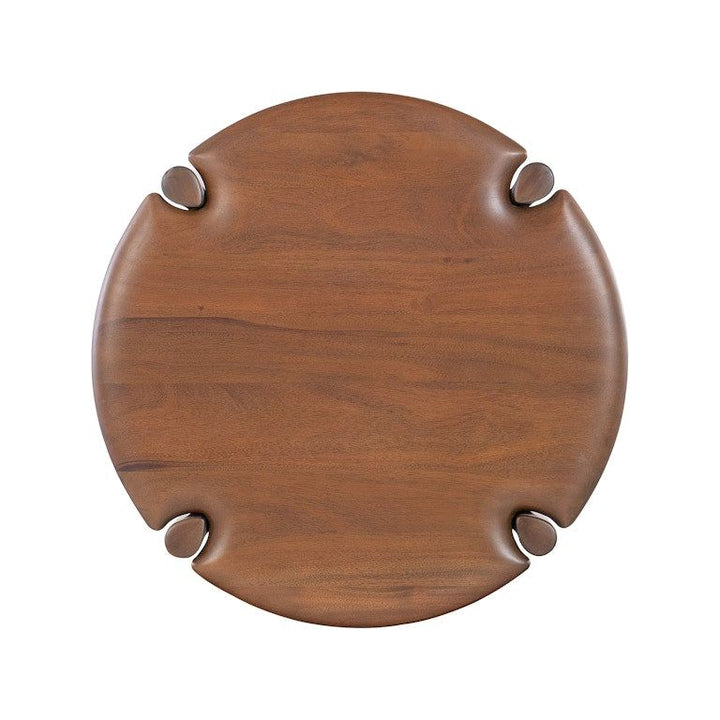 Romy Round Side Table - Chestnut