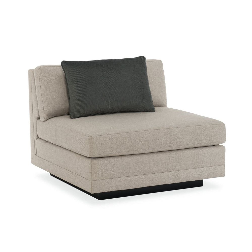 Sectionals: Parts Synthesis Armless Chair - Black