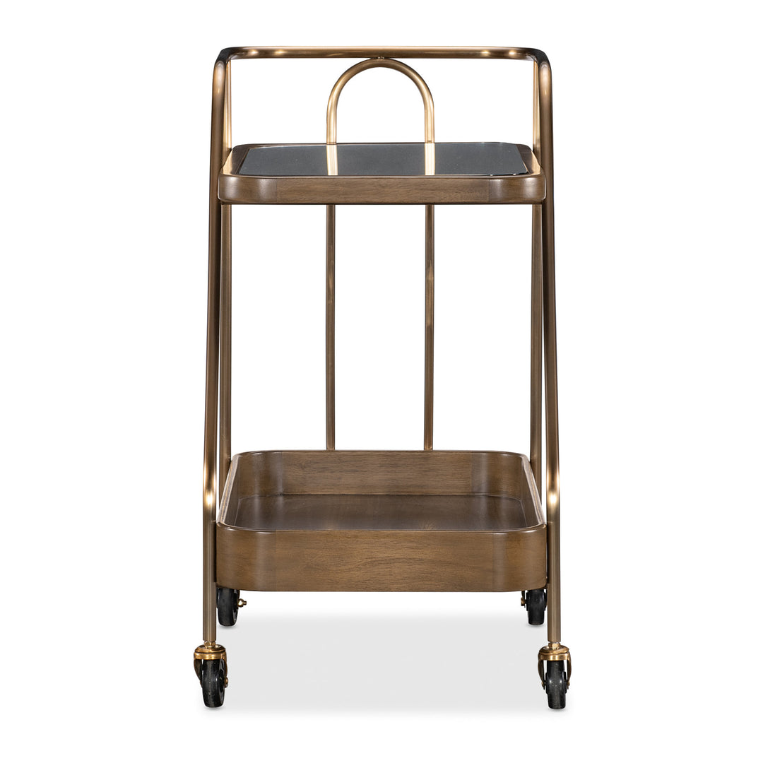 Commerce and Market Walnut Wine and Bar Cart - image 5