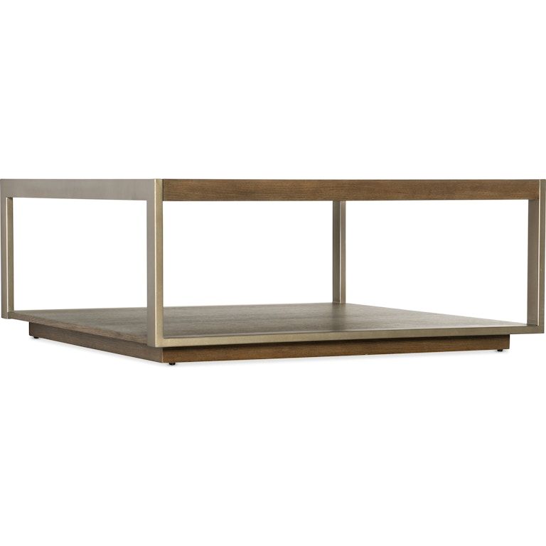 Griffin Wood/Metal Square Coffee Table