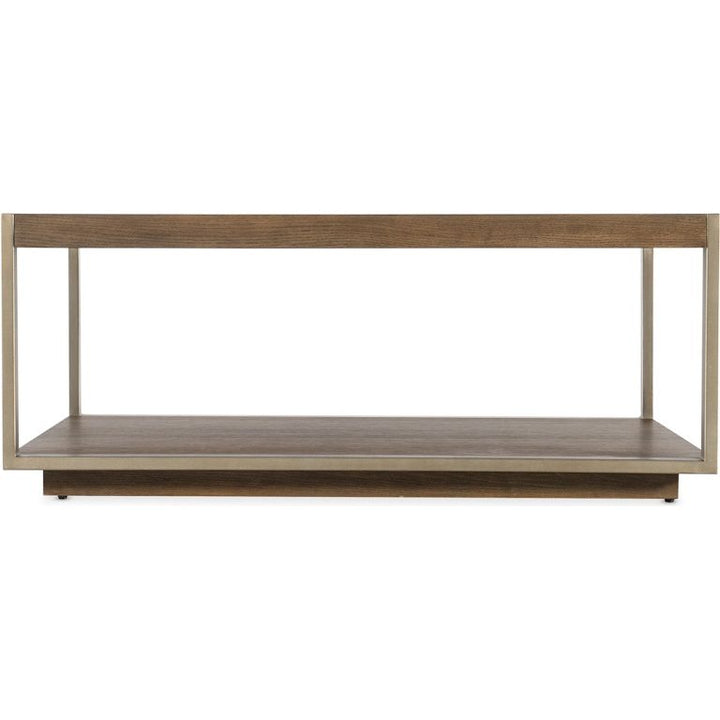 Griffin Wood/Metal Square Coffee Table