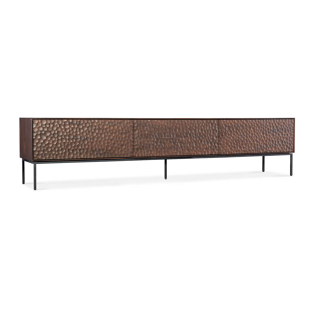 Arun Carved Low Media Unit - 95.5 in