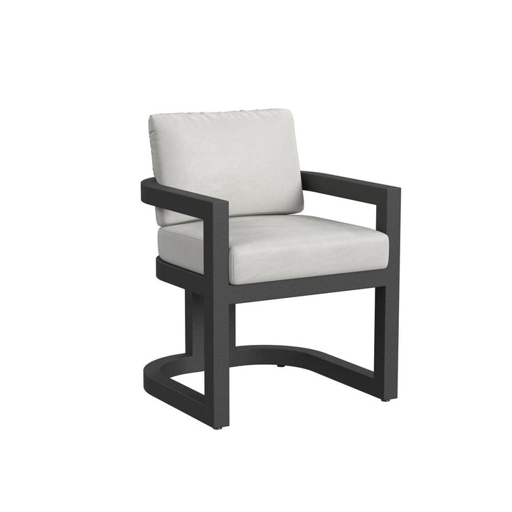 Outdoor Dining Chairs Malibu Dining Chair in Cast Silver, No Welt