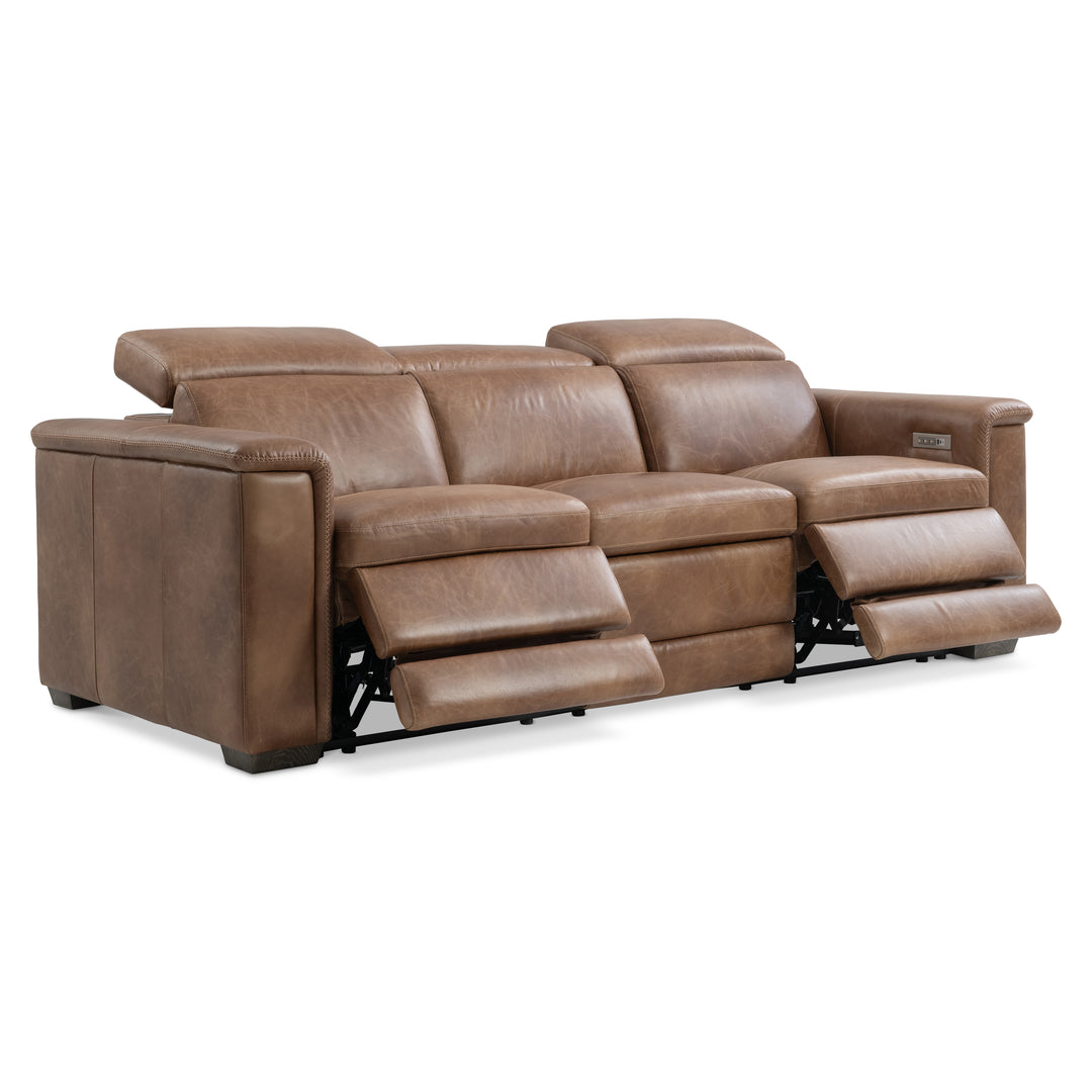Lioni Leather Power Motion Sofa Recliner