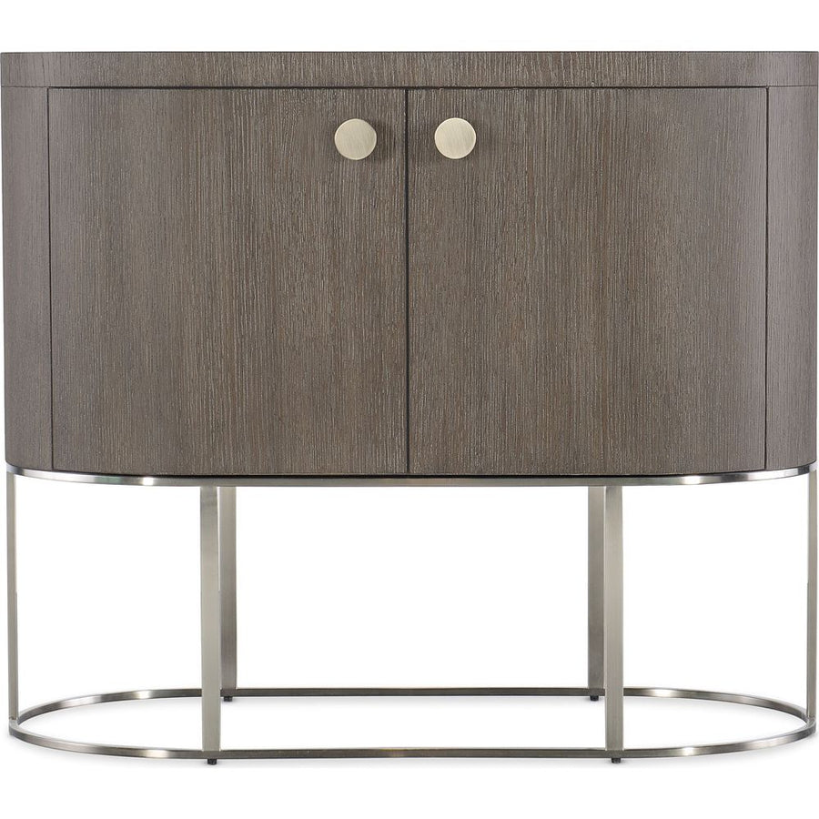 Nightstands Modern Mood Oval Nightstand - Dark Wood