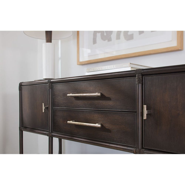 Sideboards & Credenzas Retreat Pole Rattan Sideboard - Dark Wood